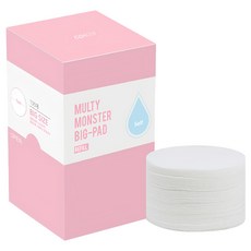 [비건라이프] 코아코스 멀티 몬스터 빅 패드 리필 화장솜, 105개입, 1개