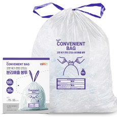코멧 묶기 편한 끈있는 분리배출 봉투, 100L, 30개