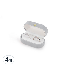 더플로우 벨벳 커플링 케이스, 그레이, 4개