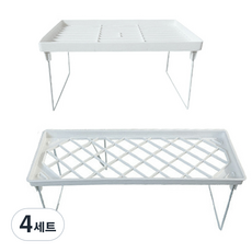 OON 접이식 미니 선반 2종 세트, 4세트