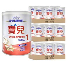 Nestle 雀巢 寶兒 嬰兒配方奶粉 1號 0~12個月, 800g, 18罐