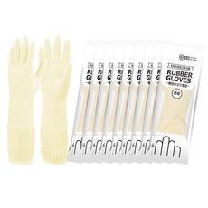 Hayanson 橡膠手套組, 象牙白, 10包, 特大(XL)