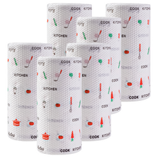 小麥購物 懶人抹布/一次性擦紙巾 G485 印花款 款式隨機 72g 20張, 3捲, 2組