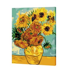 Bluesun DIY油畫繪圖, 向日葵畫