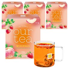 쟈뎅 아워티 딸기 피치 루이보스 티, 18.7g, 4개입, 4개