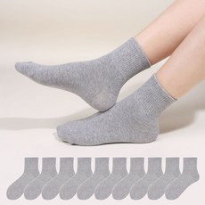 Doobalro 女款優質鬆緊帶短筒襪 10雙