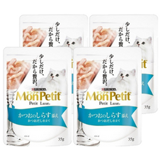 MonPetit 貓倍麗 極上餐包 LP5, 鰹魚+吻仔魚, 35g, 4包