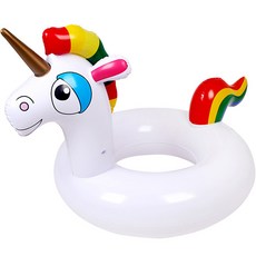 Sunnywater 圓形獨角獸管白色, 1個