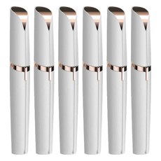 Reddot 紅點生活 補光充電USB電動修眉刀 LED燈, 6個, USB質感白