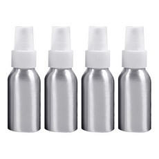 DM 美妝噴霧鋁製空瓶 50ml, 白色, 4個