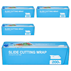 EZ'n 滑刀式保鮮膜, 200m, 4個