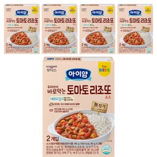 아이얌 우리아이 바로먹는 리조또 소스, 혼합맛(토마토/소고기), 180g, 5개