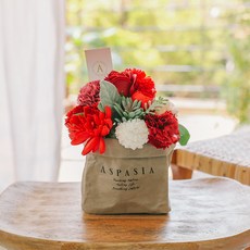 ASPASIA 向日葵造型肥皂花籃, 1個, 紅色的