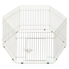 MARUKAN 六片鍍鋅金屬圍欄附門 狗籠, 115 x 105 x 52.8cm, 1個