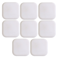 threeson 矽膠車門防撞保護墊, 白色, 8個