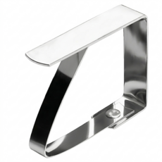 ibili 不鏽鋼桌布固定夾 4.7 x 4 x 1cm 67g, 銀色, 4個
