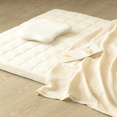 GGUMBI 嬰幼兒 咪咪嚕 睡墊, 1個, 象牙白