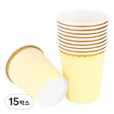 金色圓弧線條派對紙杯 10入, 15組