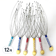 手持頭皮按摩器, 12個, 隨機出貨