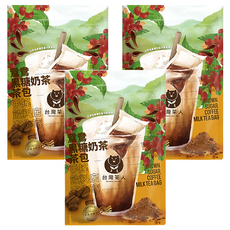 台灣茶人 鴛鴦黑糖奶茶茶包 5包/袋 (共15包) - 快速沖泡、台灣在地好茶, 35g, 3袋