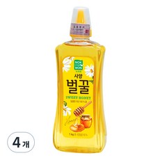 NOKCHAWON 綠茶園 精選蜂蜜, 1kg, 4個