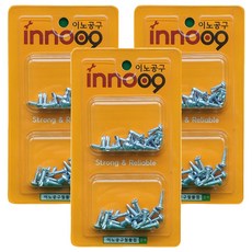 이노공구 백색 둥근머리 직결나사 2종 x 20p 세트 NIT226, 3세트