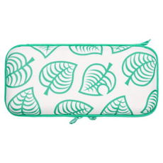 Nintendo 任天堂 SWITCH Lite Aloha 主機保護包, 1個, Nintendo Switch Aloha 收納包, 動物森友會版綠色 + 藍色