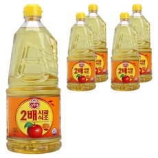 오뚜기 2배 사과식초, 1.5L, 5개