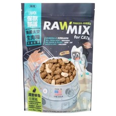 LitoMON 怪獸部落 全貓齡 美國太空凍乾生肉糧, 兔 + 雞, 140g, 1包