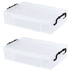 KEYWAY 聯府 耐久13型整理箱 5.9L, 透明色, 2個