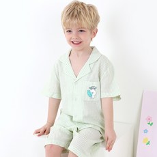 PremierFam 男童 LINE FRIENDS Loading CP 五分睡衣上下套裝