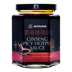 毓秀私房醬 人蔘麻辣湯底醬 12倍濃縮, 250g, 1罐