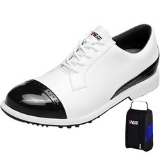 Luna Glam 男用專業皮革高爾夫釘鞋 + 鞋袋組 ACT173