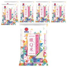 三好米 纖Q米 低澱粉高纖維 增添飽足感, CNS 二等, 1.5kg, 6包