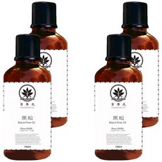 Bio-matrix 百翠氏 黑松純精油 (100ml/瓶) - 天然木質香氛 舒緩身心 滋潤肌膚, 4瓶