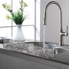 Blue貿易 水槽擋水板, 銀色, 1個