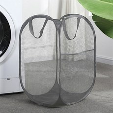 The Naeun Living 折疊洗衣籃, 網眼灰
