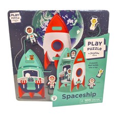 Storytime TOYS 拼圖 2歲以上, 8片, 太空火箭, 1本
