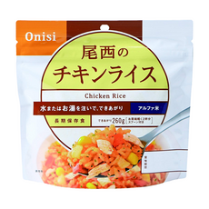 Onisi 尾西 沖泡即食飯 雞肉風味, 100g, 1包