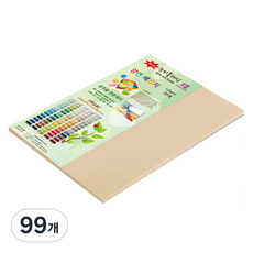 종이문화 뉴씨플레인 얇은 양면색상지 120g No56 굴색, 99개