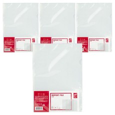 deLi 得力 L型文件夾 A4 E5706 10入, 透明, 4個