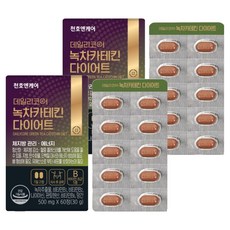 천호엔케어 데일리코어 녹차카테킨 다이어트 30g, 60정, 2개