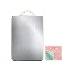 不鏽鋼304雙面砧板+廚房雙面抹布, 白色的