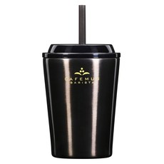 PEARL LIFE 珍珠金屬 吸管保溫杯 HC-519, 黑色, 300ml, 1個