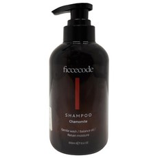 ficcecode 洋甘菊洗髮精 溫和清潔 平衡油脂 保濕, 300ml, 1瓶
