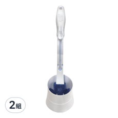 3M Scotch-Brite 百利 替換式馬桶刷底座組, 2組, 白色