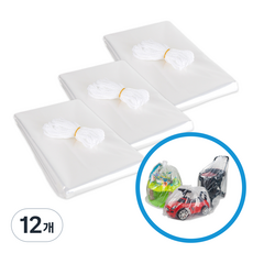 탐사 다용도 끈 대형비닐봉투 투명 130x150cm 3매, 12개