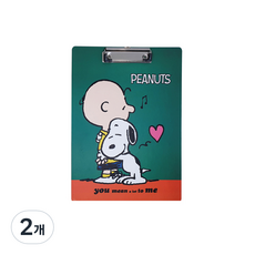 韓國 hM PLUS 史努比文件夾板 A4, 隨機出貨, 2個