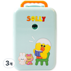 라인프렌즈 미니 연필깎이, 랜덤발송, 3개