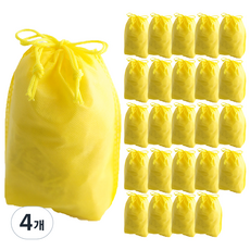 無紡布幸運袋 防塵袋 20 x 27 cm 25p, 黃色的, 4個